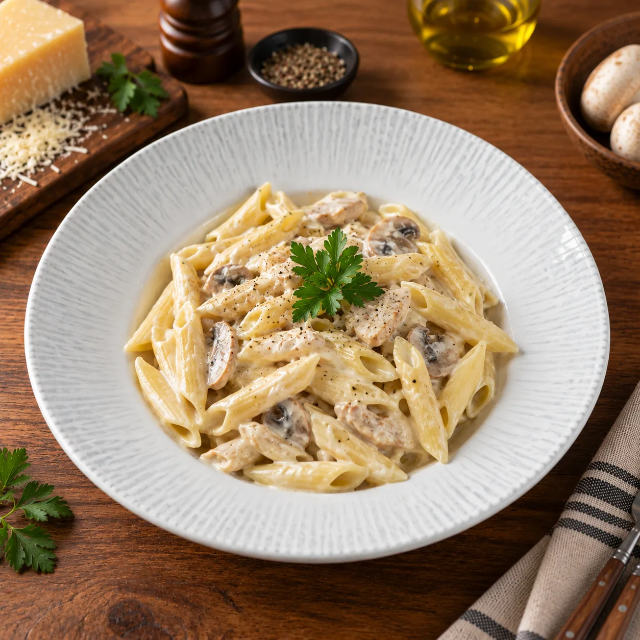 Kremalı Penne