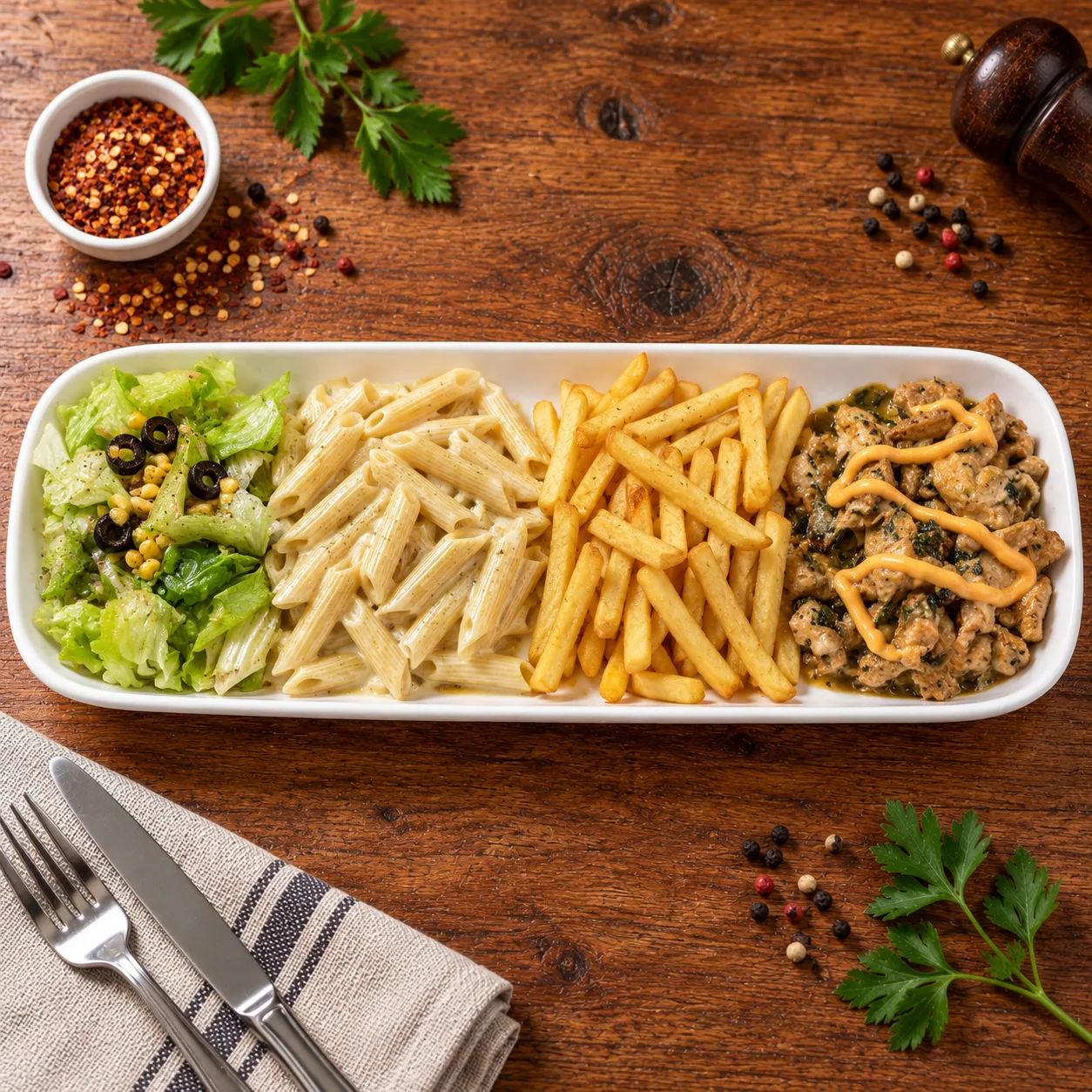 Ispanaklı Cheddarlı Tavuk